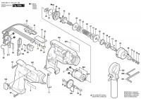 Bosch 0 602 490 421 ---- Cordless Screw Driver Spare Parts